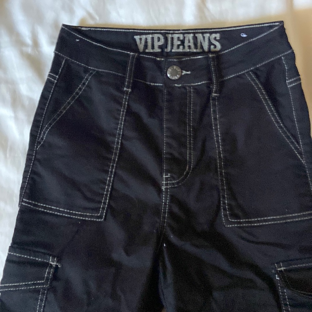 black cargo pants